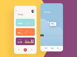 Health Monitor App Dashboard Weight Control By Igor