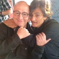 Marcellino Radogna, Fabio Fusai con Fiorello e Carlo Massarini