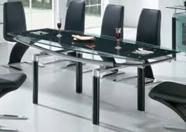 Our thick beveled glass dining tables are able to sustain weight and heat and do not require excessive polishing. 108 Dt Glass Dining Room Table In Black White Or Beige Color Jackson Mississippi Ae108dt