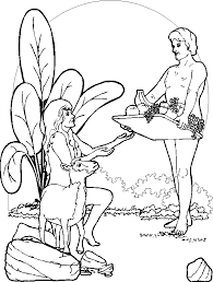 Coloring is a fun way for kids to be creative and learn how to draw and use the colors. Adam Eve Coloring Pages Coloring Home