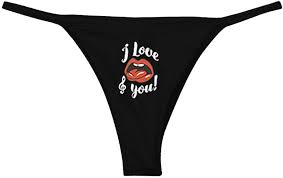 Amazon.com: Seeyeah Women's Funny Printing Thong Panties Cotton Breathable  Lingerie Underwear Black C : Clothing, Shoes & Jewelry