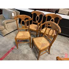 Browse our huge selection and make an offer today! Pottery Barn Napoleon Italian Rush Seat Dining Room Chairs Set Of Four Chairish