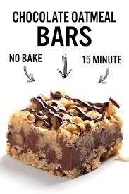 No Bake Chocolate Oatmeal Bars Sugar Apron Recipe Chocolate Oatmeal Bars Easy No Bake Desserts Desserts