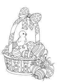 Here is a lovely doodly basket of easter eggs colouring page which will keep older children busy for ages. Vintage Easter Coloring Pages Hristos Voskrese Easter Coloring Pages Easter Coloring Pictures Easter Coloring Pages Easter Colors