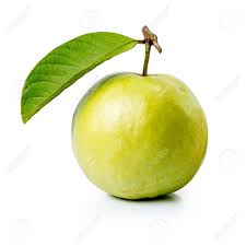 Guava Fruit With Leaf Isolated In White Background Guava Fruit Fruit Guava