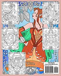 Grimm fairy tales adult coloring book: Coloring For Fun Beautiful Fairies Portraits Of Sexy Fairy Women Characters 25 Adult Coloring Pages In Fairyland Fairies As Beautiful Fantasy Women Boosks Aline Amazon Com Tr