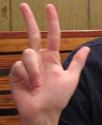 A fingers crossed emoji which displays the index (first) finger crossed over the middle (second) finger. Extended Thumb Index And Middle Finger Wikimedia Commons