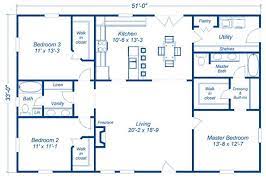 3 Bedroom Floor Plan Metal House Plans Barndominium Floor Plans Pole Barn House Plans