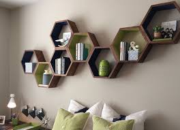 10 Creative Diy Floating Shelves Ideas You Must Try In 2020 Hexagon Wall Shelf Floating Shelf Decor Floating Shelves Living Room