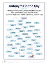 Antonyms Are Opposites Lesson Plan Education Com Antonyms Words To Use Words