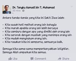Bacalah untuk menilai sejauh mana kesihatan diri anda. Mira Del Rey On Twitter Tanda2 Kita Sakit Jiwa Boleg Check Happymalaysia Malaysiaday Http T Co Ybwy15h2j3