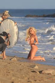 Model Claudia Fijal Goes Topless in Her Bikini Photoshoot - Fleshbot