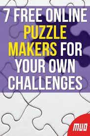 Get hints, track time, print, access previous puzzles and much more. 7 Free Online Puzzle Makers For Your Own Challenges Puzzle Maker Online Puzzles Free Puzzles