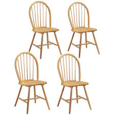 costway set of 4 vintage windsor dining