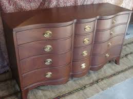 Drexel Mahogany Serpentine Front Dresser 1940 S High End Solid Piece With Original Hepplewhite Drawer Pulls Sold Drexel Dresser Dresser Drawer Pulls