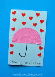 Print the free mothers day card template and let your students write about their moms. Showering You With Love Mother S Day Card Mothers Day Card Kids Valentine Crafts For Kids Fathers Day Crafts