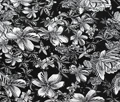 Check spelling or type a new query. Ecovero Viscose Crepe Tropical Flowers Black White Stonemountain Daughter Fabrics