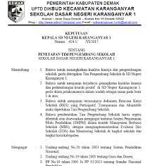 Tim sebagaimana di maksud diktum pertama bertugas : Contoh Sk Tim Pengembang Sekolah Madrasah Sidapodikdas
