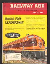 Railway Age Magazine July 24 1948 The Railroad Fair At Chicago Trains Chicago Railroad Railway