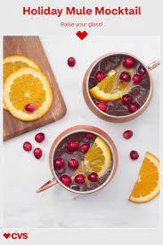 Need A Little Holiday Cheer Mix And Be Merry With This Festive Cranberry Orange Holiday Mule Drink Recipes Nonalcoholic Holiday Season Food Christmas Food