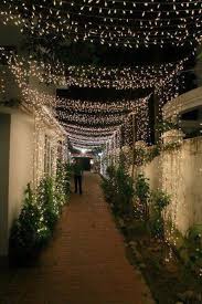 Garden Wedding Night Entrance 46 Ideas For 2019 Backyard Wedding Decorations Backyard Wedding Lighting Wedding Lights