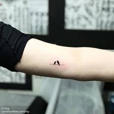 Tiny Birds On A Wire Tattoo Bird On A Wire Tattoos For Daughters Tiny Bird Tattoos Small Bird Tattoos