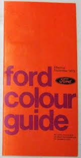 Ford Cortina 2000e Consul Granada 1975 Fa 101 Car Colour Chart Ebay