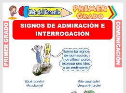 24 chistes con signos de admiración. Signos De Admiracion E Interrogacion Para Primer Grado De Primaria
