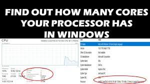 It'll show how cores and logical processors your pc has. How To Find Out How Many Cores Your Processor Has In Windows Youtube