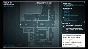 Payday2 Big Bank Heist Guide Vault Area First Floor Escape Plan Preplanning Bank
