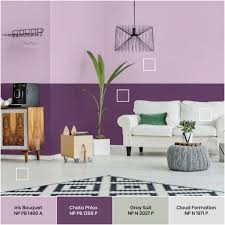 Done right, purple can be an distinguishing color in any room in your home. Wall Painting Designs For Living Room Nippon Paint