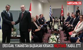 4 mart 1968), yunan siyasetçi. Erdogan Yunanistan Basbakani Kiriakos Micotakis I Kabul Etti