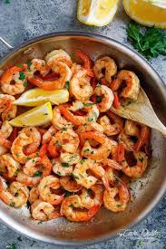 Raw shrimp turns pink and gets firm. Lemon Garlic Butter Shrimp Cafe Delites