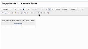 Creating And Editing Tables In Confluence Demo Video Youtube