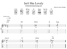 Amaj714 e715 8i never thought through love we'd be, g#716 c#m717 f#18 9 making one as lovely as she. Isn T She Lovely Di Stevie Wonder Chitarra Comping Accompagnamento E Chitarra Sola