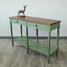 Sage Green And Honey Console Table Wooden Console Table With A Dark Wooden Console Table French Style Furniture Wooden Console Table