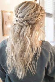 Prom Hoco Hair Wedding Updo Hairstyles Braid Styles For Long Or Medium Length Hair Easy Hairstyles For Women Hair Styles Bridesmaid Hair Long Down Hairstyles