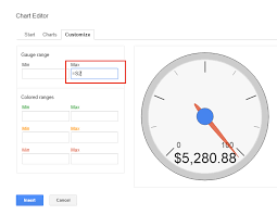 google sheets custom gauge chart stack overflow