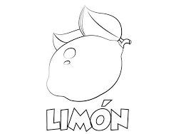 Dibujo Colorear Limon Laminas De Frutas Frutas Para Colorear Alimentos Para Colorear