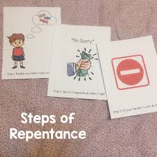 This lesson was all about helping my kids understand the importance of then we went for the food coloring. Week 25 Repentance