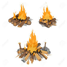 One way to stack firewood is with the german, or holzhaufen (woodpile) or holz hausen (wood house), method. Isolated Illustration Of Campfire Logs Burning Bonfire Firewood Royalty Free Cliparts Vectors And Stock Illustration Image 71262158