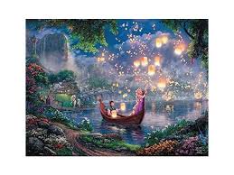 Disney lovers will adore the scene, in which cinderella walks through a lush garden with her prince. Jigsaw Toys Hobbies Disney Thomas Kinkade Tangled Up In Love 750 Piece Jigsaw Puzzle New