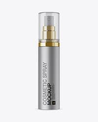 Aerosol spray, nozzle & cap psd mockup. Matte Metallic Spray Bottle W Transparent Cap Mockup In Bottle Mockups On Yellow Images Object Mockups Bottle Mockup Mockup Free Psd Cosmetic Bottles