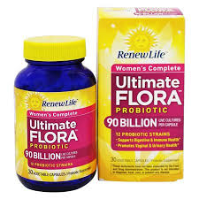 Renew Life Ultimate Flora Womens Complete Probiotic 90 Billion 30 Capsules