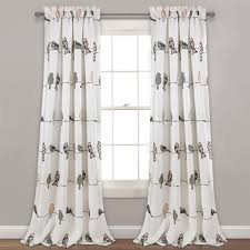 Lay it across the foot of your bed or the the rowley birds throw measures 60 inches long by 50 inches wide. Garden Curtains Lush Decor Rowley Birds Darkening Window Curtains Panel Set For Living Room 84 Home Garden