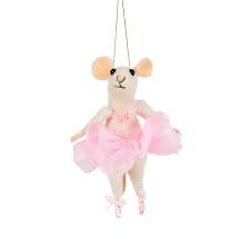 Colourfulness isn't needed this year. Mouse Ballerina Christmas Tree Decoration Gifts From Handpicked