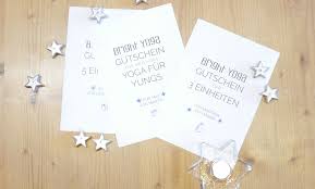 Wer achtsam ist, erfreut sich durch yoga lange am yoga. Bright Yoga Gutscheine Schenke Yoga Statt Dinge Bright Yoga