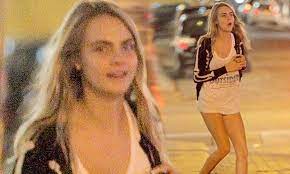 She greeted me and offered me to sit down with her in the garage, and when i took my seat i noticed when she sat down she wasn't. Cara Delevingne Appears To Wear Nothing But At Shirt As She Tries To Hail Cab Daily Mail Online