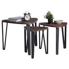 These not only work perfectly in smaller rooms, but they also. Super Deal Set Of 2 Nesting Table Triangle Coffee Side Table Stylish End Table Nightstand For Living Room Office Bedroom Nesting Tables Home Kitchen Fcteutonia05 De