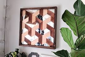 Vintage marquee letters are definitely on trend right now, but they can also be hard to find and very expensive. Wood And Mirror Geometric 3d Wall Art Reality Daydream